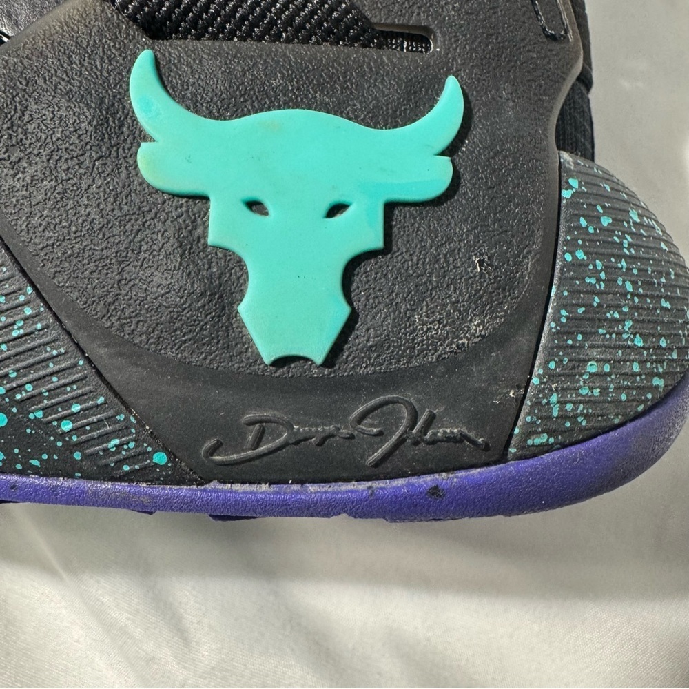 Under Armour Project Rock 6 HOVR Training Shoes – Black Neptune – 8 - Picture 9 of 15